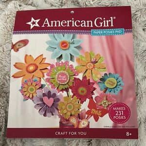 New American Girl Colorful Paper Posies Craft Pad 2016